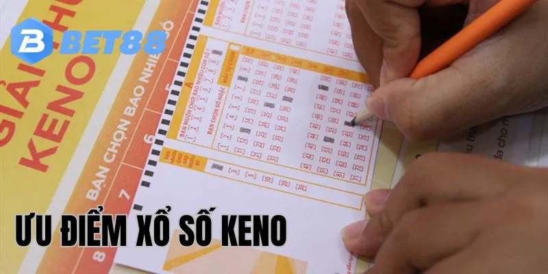 Ưu điểm thu hút của Keno xổ số 